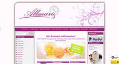 Desktop Screenshot of allmaris-cosmetics.de